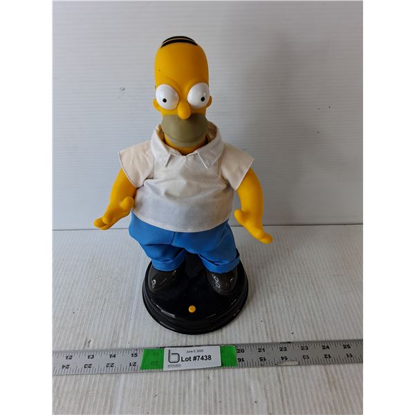 Homer Simpson Singing Figurine 12.5" Tall- Works