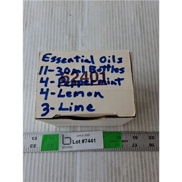 Lot of 10 mL Essential Oils- Peppermint, Lemon, Lime