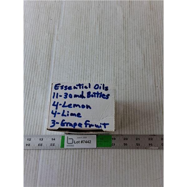 Lot of 10 mL Essential Oils- Lemon, Lime, Grapefruit