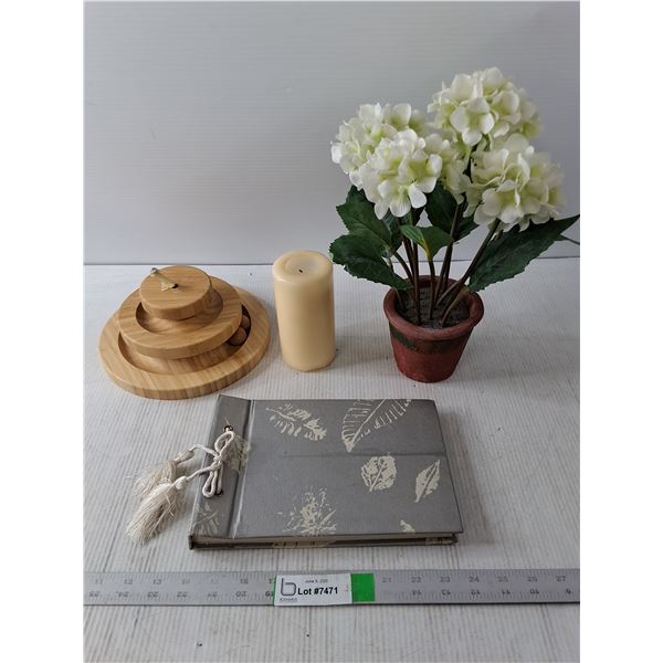 Potted Flowers, Cat Toy and Photo Book