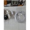 Image 3 : 8" Digital Picture Frame and Various Power Supplies/Network Wire