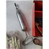 Image 3 : Metal Case with Misc. Tools, Grease Guns and New Ratchet Strap Ratchets