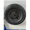 Image 2 : (4) Rubber Tire Scaffold Tires and (2) 250 lb Tires