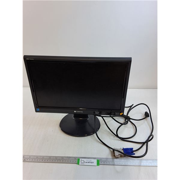 Gateway Computer Monitor (turns on)