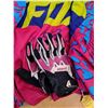 Image 6 : HJC Motocross Helmet (size medium)Gloves, and Fox Shirt