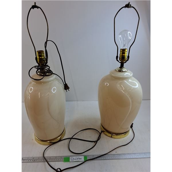 2 Lamps (turns on )26x9x8  -  PICK UP