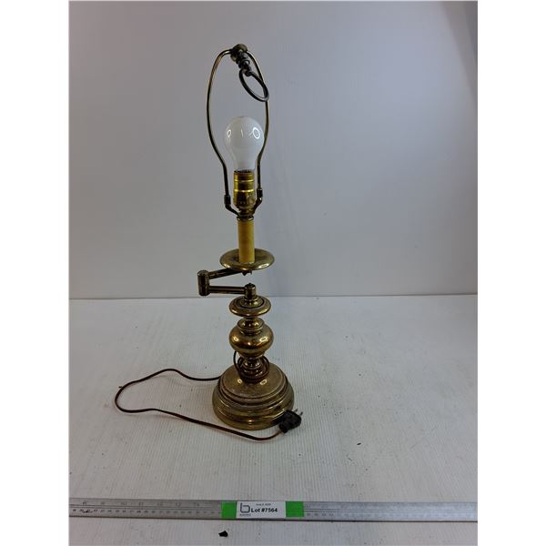 Brass Lamp ( working) 23inches Tall  -  Pick Up