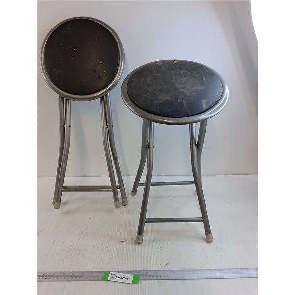 2 Folding Stools  -  Pick Up