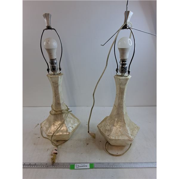 2 Lamps (working turns on)26 inches Tall  -  Pick Up