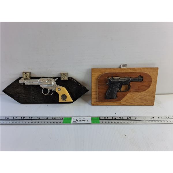 (2) Handgun Wall Arts