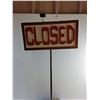 Image 2 : Open/Closed Sign on a Stand 36" - CANNOT SHIP