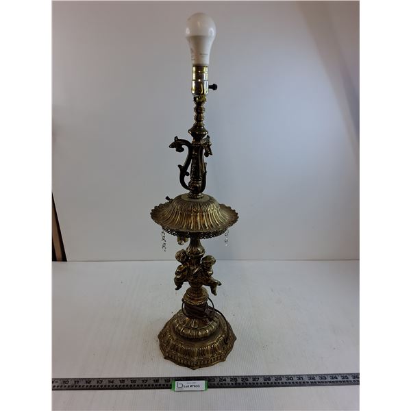 Vintage Table Lamp - No Power - 30" Tall - As is  -  PICK UP