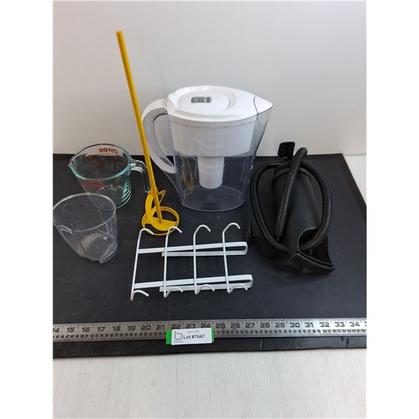 Filter Pitcher, Measure Cup, Mixing Tool, Air Pump, Door Rack