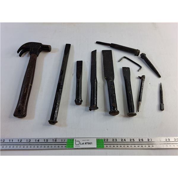 Various Chisels and Hammer
