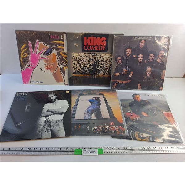 Various Vinyl Records - Robbie Dupree, Boz Scaggs and The King of Comedy