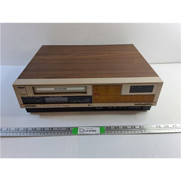 Sanyo Video Cassette Recorder - As is - Pick Up
