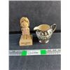 Image 1 : Silver Plated Creamer and Worlds Greatest Cook Decor