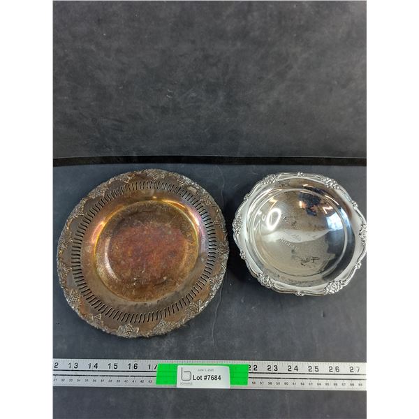 (2) Silver Plates