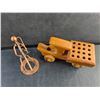 Image 2 : Wooden Toy Truck and Brass Musician Decor