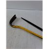 Image 2 : Large Yellow Crowbar, Nail Puller, Pry bar(24 Inch)  -  PICK UP