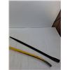 Image 3 : Large Yellow Crowbar, Nail Puller, Pry bar(24 Inch)  -  PICK UP
