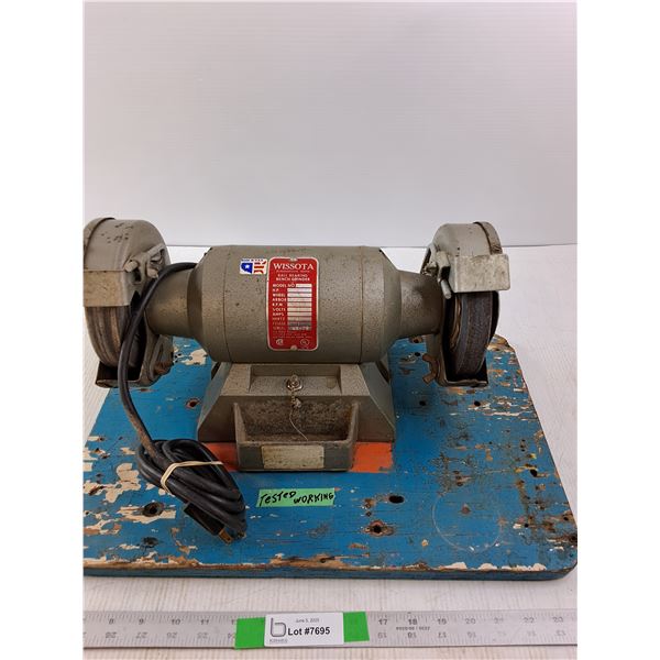 Wissota 6 Inch Double Bench Grinder (tested, Working) - CANNOT SHIP