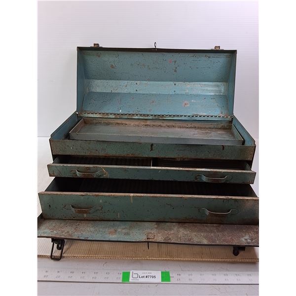 Black Metal Tool Box (drawers) - CANNOT SHIP