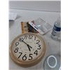 Image 3 : Hand Sanitizer, Wall Clock, Misc Items - CANNOT SHIP