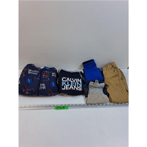 Boys Clothes Lot - Size 5: Spiderman, Shirts & Pants(Has Hole in Knee)