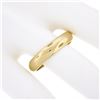 Image 3 : Unisex Classy 14K Yellow Gold 3.5mm Plain Domed Polished Stack Wedding Band Ring