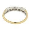 Image 6 : Estate 14K TT Gold 0.30 ctw Round Channel Diamond Domed Stack Wedding Band Ring