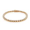 Image 2 : 9.18 ctw Diamond 14K Yellow Gold Tennis Bracelet