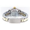 Image 4 : Rolex Ladies 2T Yellow Gold & Stainless Steel Black Index 26MM Oyster Band Flute