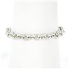 Image 4 : 6.25" Movado .925 Silver Round Link Bracelet w/ Polished Star of David Charm