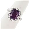 Image 3 : 5.27 ctw UNHEATED Purple Pink KASHMIR Sapphire and 0.84 ctw Diamond Platinum Rin