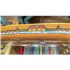 Image 3 : WEST COAST FIRST NATIONS RIBBED CEDAR CANOE WITH ART MOTIF APPROX 16 FT LONG