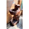 Image 2 : SMALL WOODEN CARVED BEAR, APPROX 3 FT H X 1.5 FT W