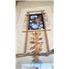 Image 2 : DECORATIVE WALL ART BY BC RESIDENT JAN MACLEOD IN PLEXIGLASS CASE APPROX 55" L X 24 " W