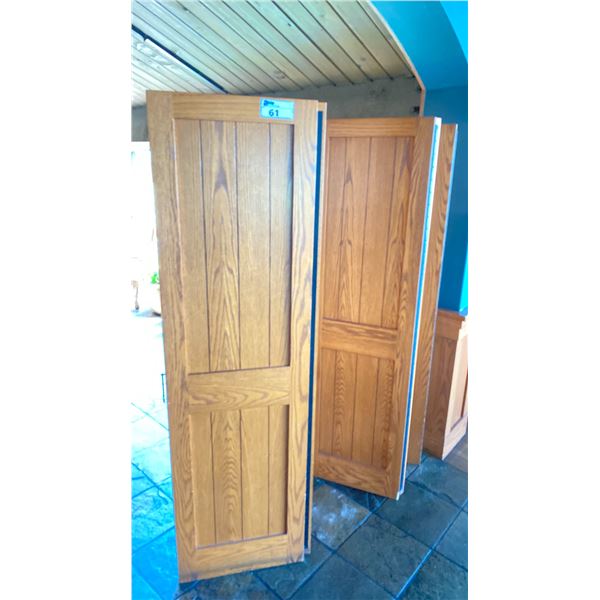 6 PANEL OAK WOOD ROOM DIVIDER