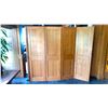 Image 4 : 6 PANEL OAK WOOD ROOM DIVIDER