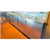 Image 2 : 4 DOOR STAINLESS STEEL BAR COOLER  APPROX 8 FT L X 2 FT W X 3 FT H
