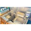 Image 3 : STAINLESS STEEL BAR SINK AND TUB WITH HOT COLD FAUCET AND DRAIN APPROX 36" L X 22" W X 40" H