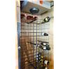 Image 2 : HOME MADE WOODEN BAR COOLER WITH CHILLER FAN AND BLACK METAL WINE RACKING APPROX 8FT H X 3.5 FT W X