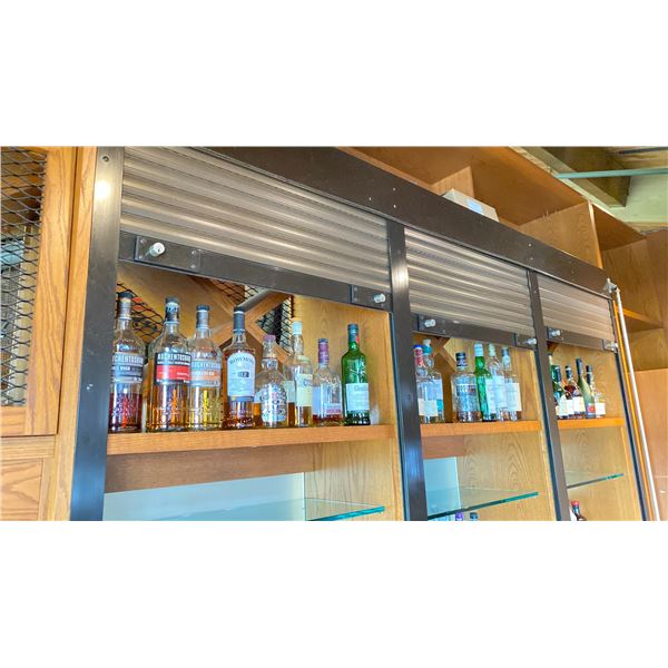 ROLL DOWN LOCKING BAR CABINET SYSTEM APPROX 5,5 FT L X 8.5 FT W
