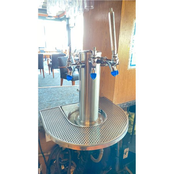 STAINLESS STEEL  4 DRAFT BEER PULL TAP SYSTEM