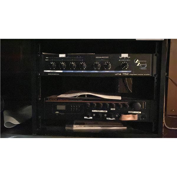 STEREO EQUIPMENT ARCHITECTURAL ACOUSTICS AMPLIFIER AND FACTOR MIXER AMPLIFIER
