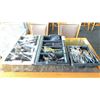 Image 1 : LARGE GROUP OF STAINLESS STEEL CUTLERY, KNIVES FORKS AND SPOONS ALL SIZES