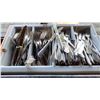 Image 2 : LARGE GROUP OF STAINLESS STEEL CUTLERY, KNIVES FORKS AND SPOONS ALL SIZES