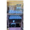 Image 2 : CONTENTS OF SERVER STATION / GLASSWARE, CERAMIC PLATES CUPS AND MORE