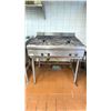 Image 1 : QUEST STAINLESS STEEL  STAND UP STAND ALONE 4 TOP GAS BURNER APPROX. 40" H X 31" L X 36" W